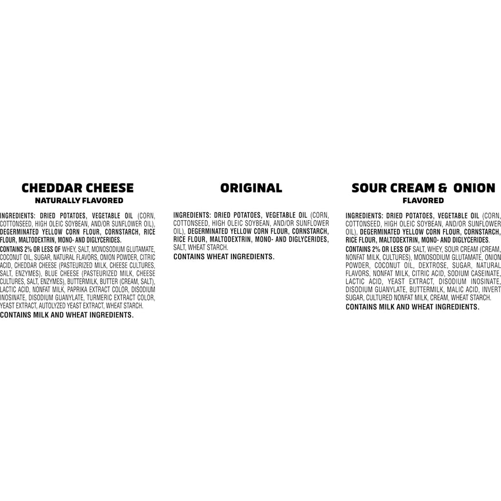 Potato Crisps Chips, Lunch Snacks, Snack Cups, Variety Pack, 19.3Oz Box (27 Cups)