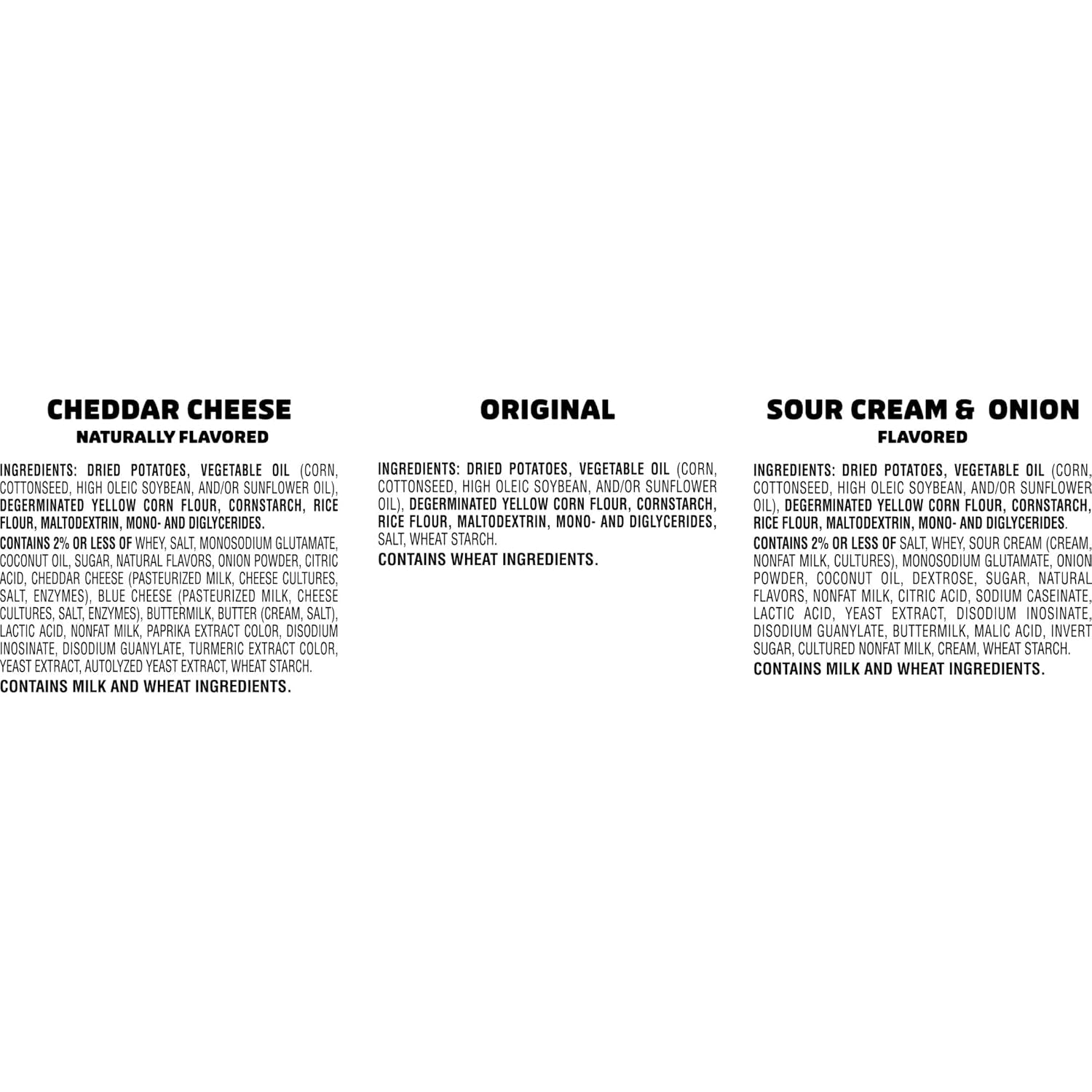 Potato Crisps Chips, Lunch Snacks, Snack Cups, Variety Pack, 19.3Oz Box (27 Cups)