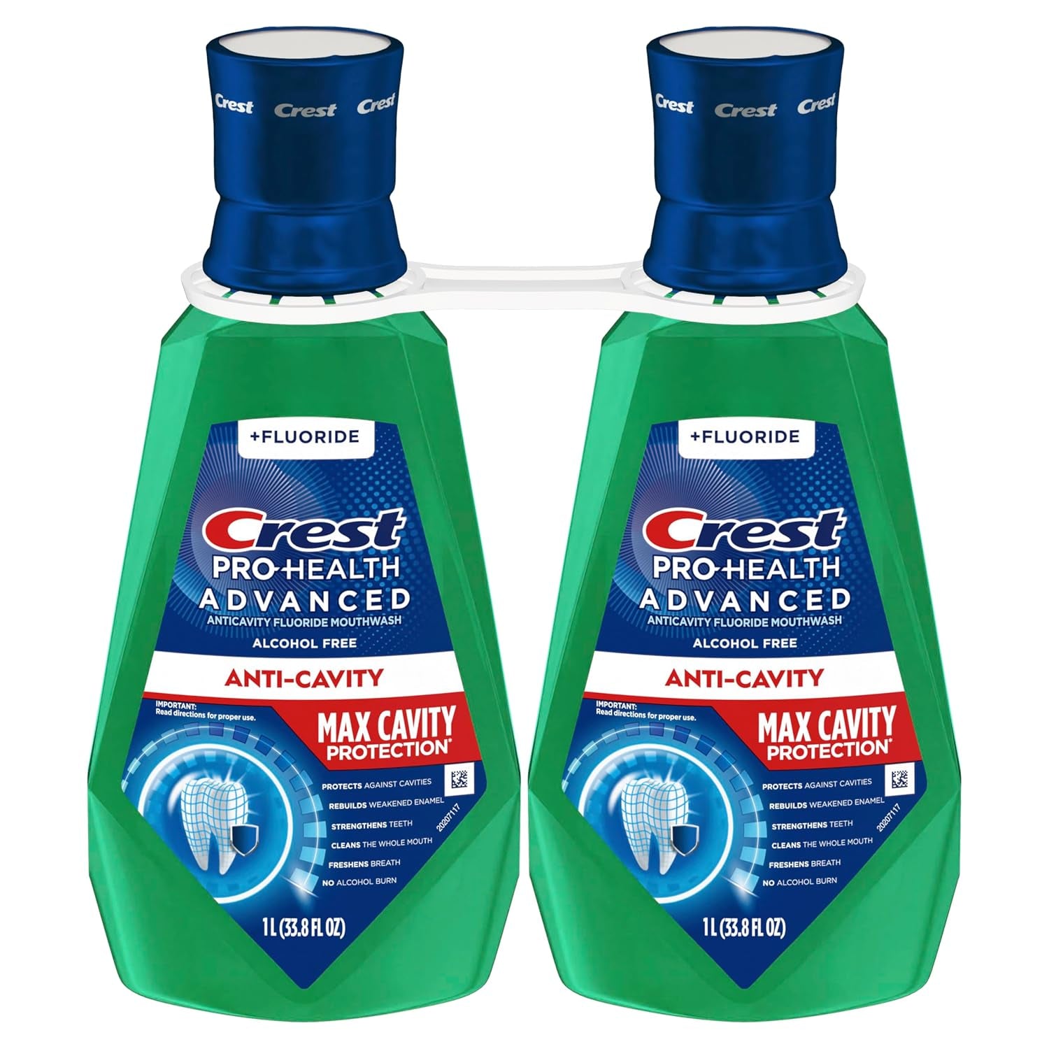 Crest Pro-Health Advanced Maximum Cavity Protection Mouthwash - Mild Mint - 2X1L