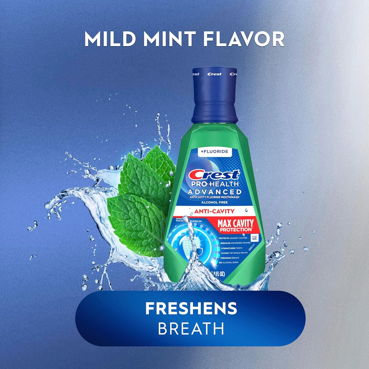 Crest Pro-Health Advanced Maximum Cavity Protection Mouthwash - Mild Mint - 2X1L