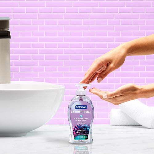 Antibacterial Liquid Hand Soap, White Tea & Berry Scent Hand Soap, 11.25 Ounce, 6 Pack