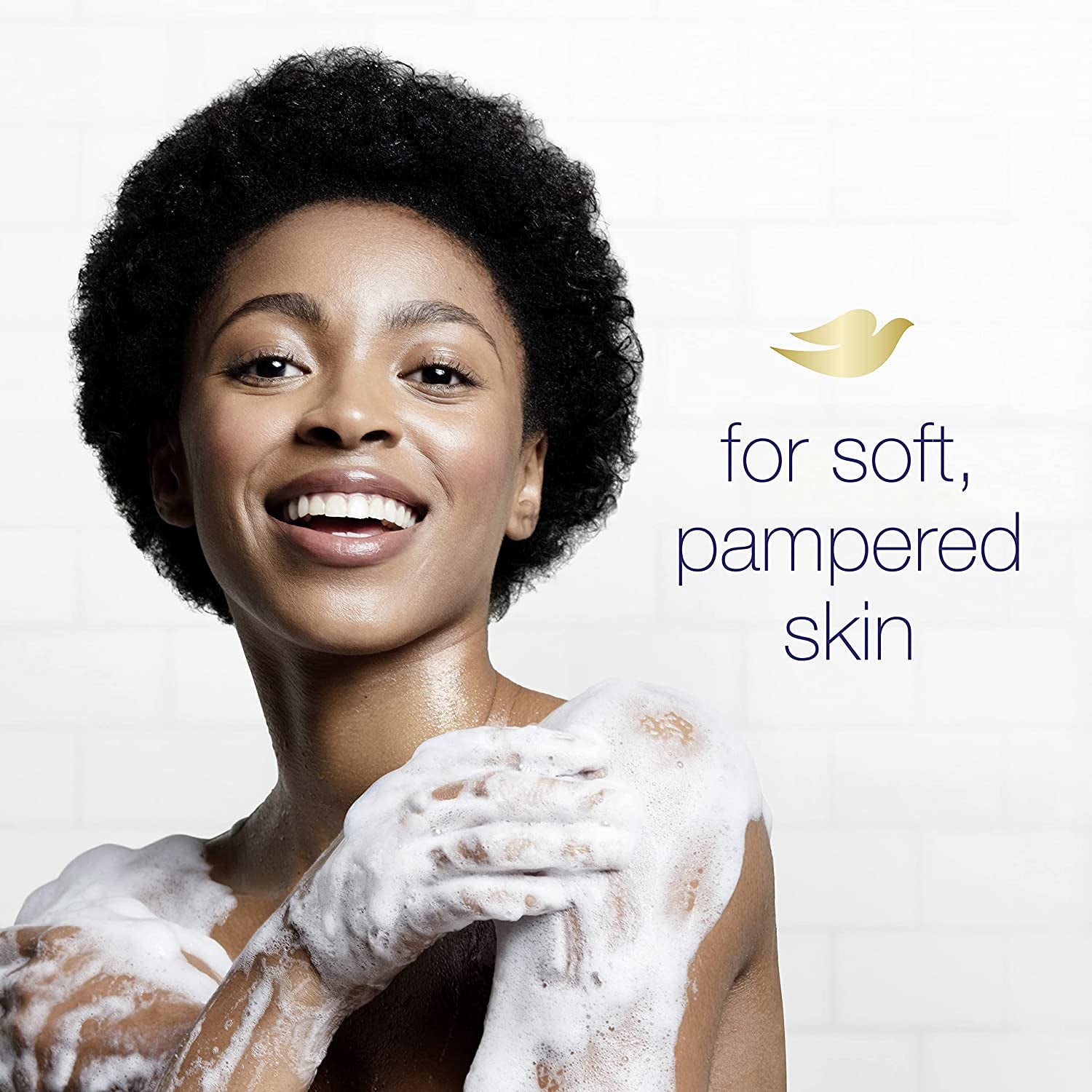 Dove Beauty Bar Soap Shea Butter, 8 Bars for Nourished, Radiant Skin, Enriches Skin 3.75 Oz