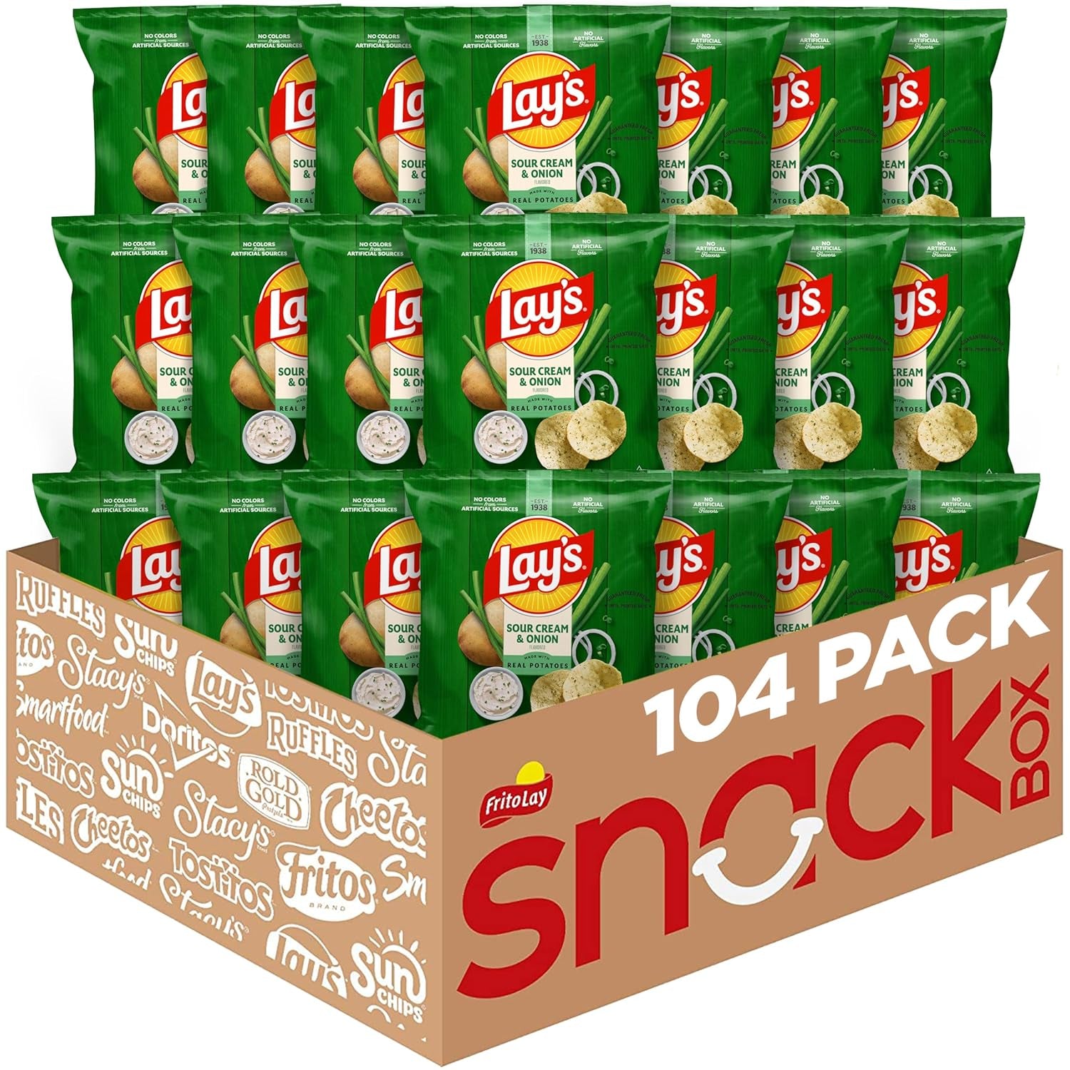 Lay'S Potato Chips, Classic, 1 Ounce (Pack of 40)