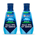 Crest Mouthwash Pro-Health Bold Fresh Breath, 99% Germ Kill, Antigingivitis & Antiplaque, Clean Mint - 1 L (33.8 Fl Oz), Pack of 2
