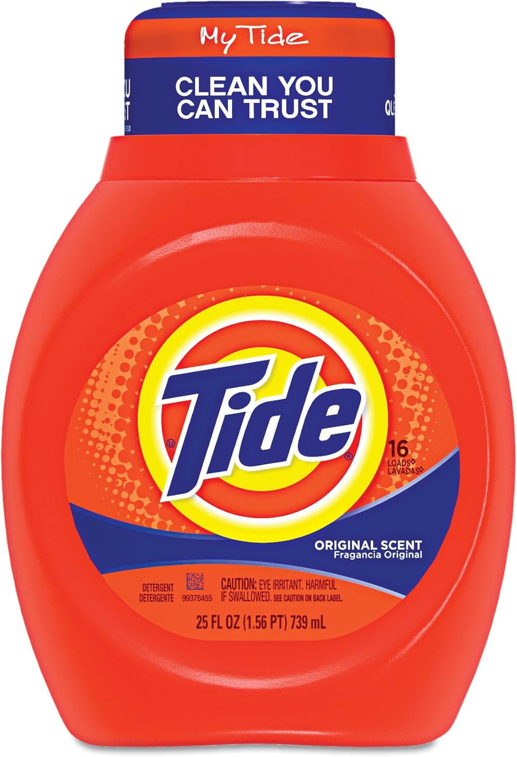Tide Liquid Laundry Detergent, Original Scent, 125 Fl Oz, 100 Loads, Boosted Clean Even in Cold Water with Concentrated Washing Soap