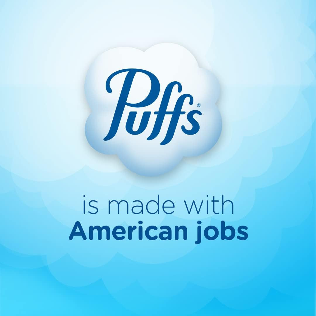 Puffs plus Lotion Facial Tissue, 48 Tissues, Pack of 4 | Cube Box