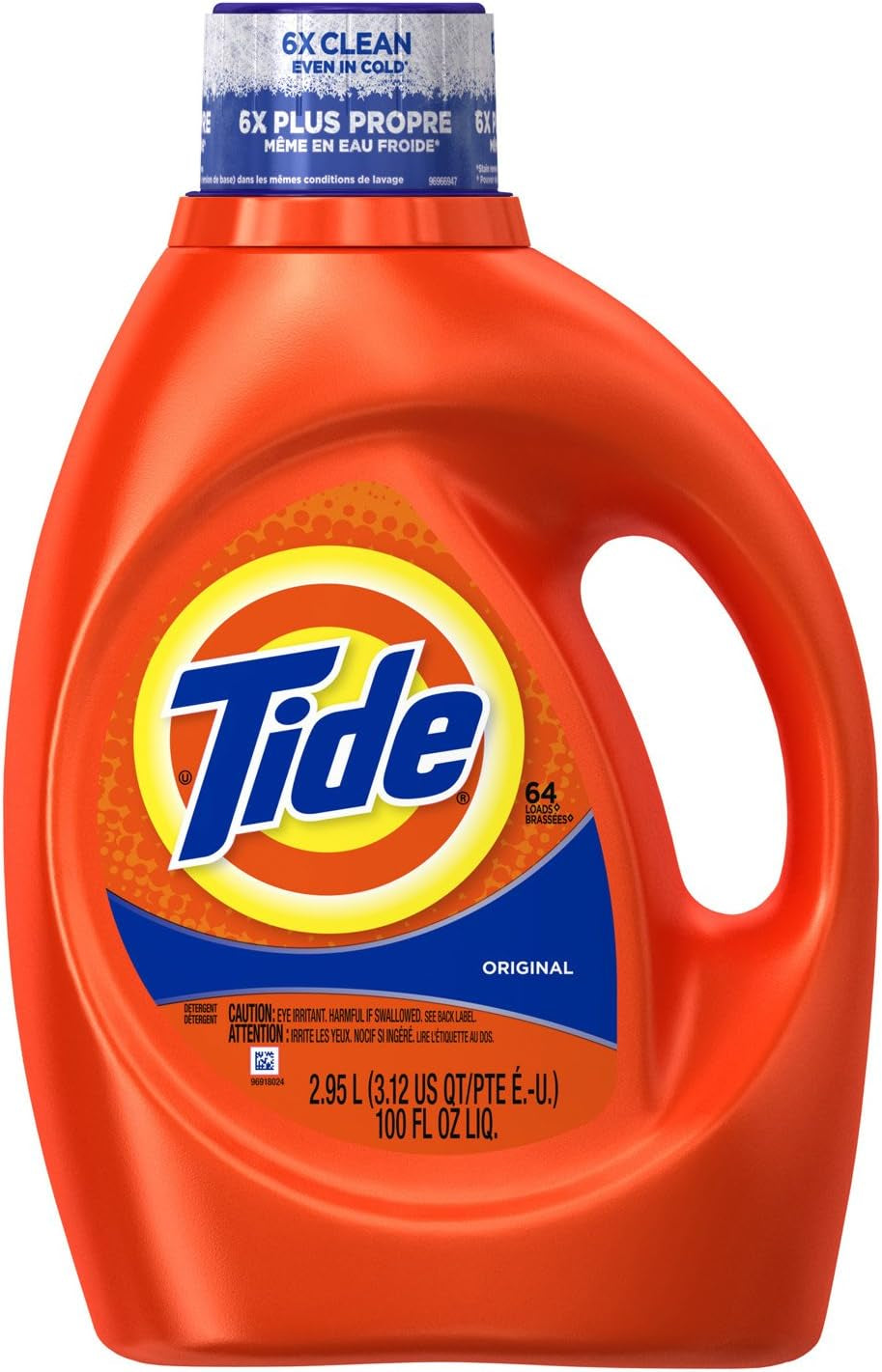 Tide Liquid Laundry Detergent, Original Scent, 125 Fl Oz, 100 Loads, Boosted Clean Even in Cold Water with Concentrated Washing Soap
