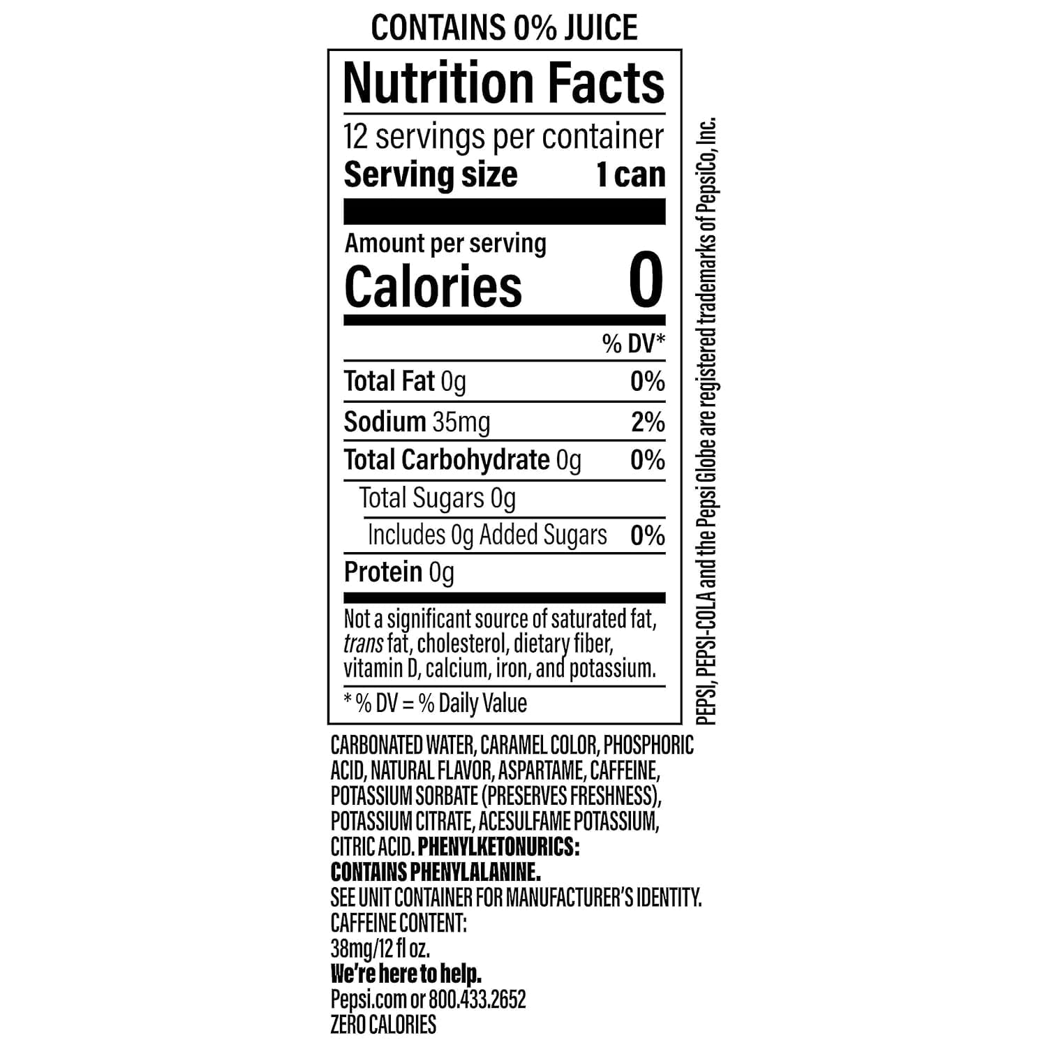 Pepsi Zero Sugar Cola Soda, Wild Cherry, 12 Fl Oz Cans (Pack of 12)