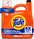 Tide Liquid Laundry Detergent, Original Scent, 125 Fl Oz, 100 Loads, Boosted Clean Even in Cold Water with Concentrated Washing Soap