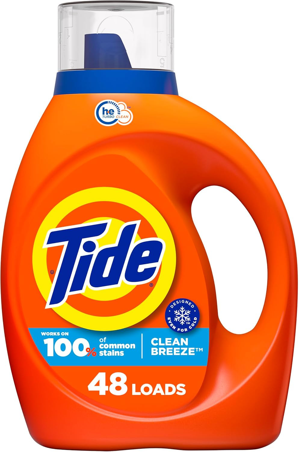 Tide Liquid Laundry Detergent, Original Scent, 125 Fl Oz, 100 Loads, Boosted Clean Even in Cold Water with Concentrated Washing Soap