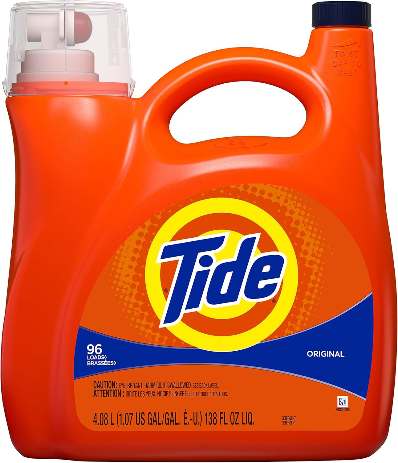Tide Laundry Detergent Liquid, Original Scent, 64 Loads, 80 FL OZ, Works on 100% of Common Stains, Laundry Soap, Liquid Laundry Detergent
