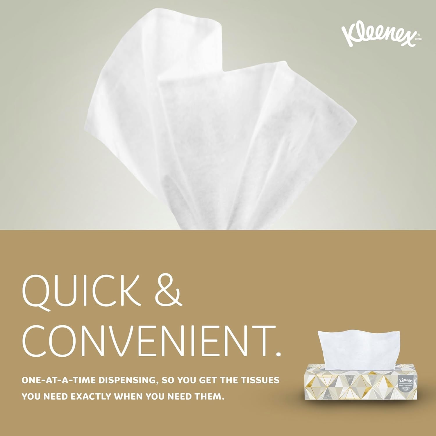 Kleenex® Professional Facial Tissue, Bulk (03076), 2-Ply, White, Flat Facial Tissue Boxes for Business, Convenience Case (125 Tissues/Box, 12 Boxes/Case, 1,500 Tissues/Case)
