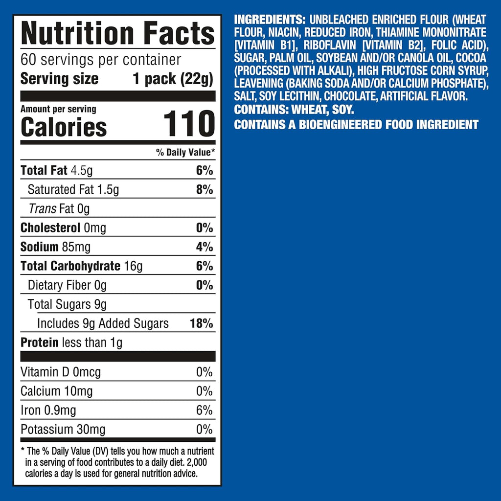 Chocolate Sandwich Cookies, 60 Snack Packs (2 Cookies per Pack)