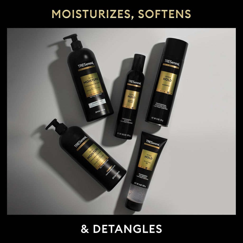 Tresemmé Rich Moisture Hydrating Shampoo 3 Count for Dry Hair Formulated with Pro Style Technology 28 Fl Oz