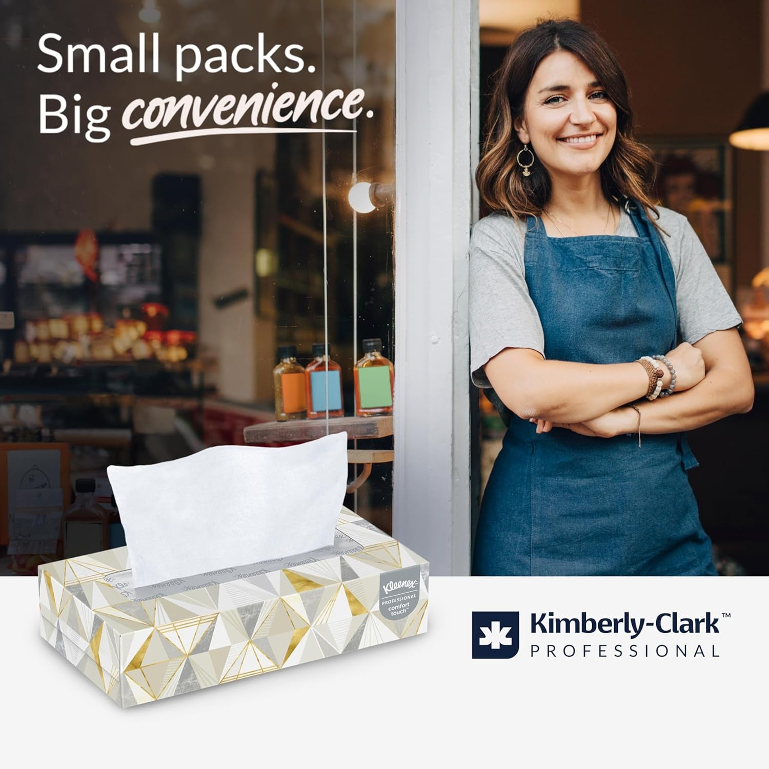 Kleenex® Professional Facial Tissue, Bulk (03076), 2-Ply, White, Flat Facial Tissue Boxes for Business, Convenience Case (125 Tissues/Box, 12 Boxes/Case, 1,500 Tissues/Case)