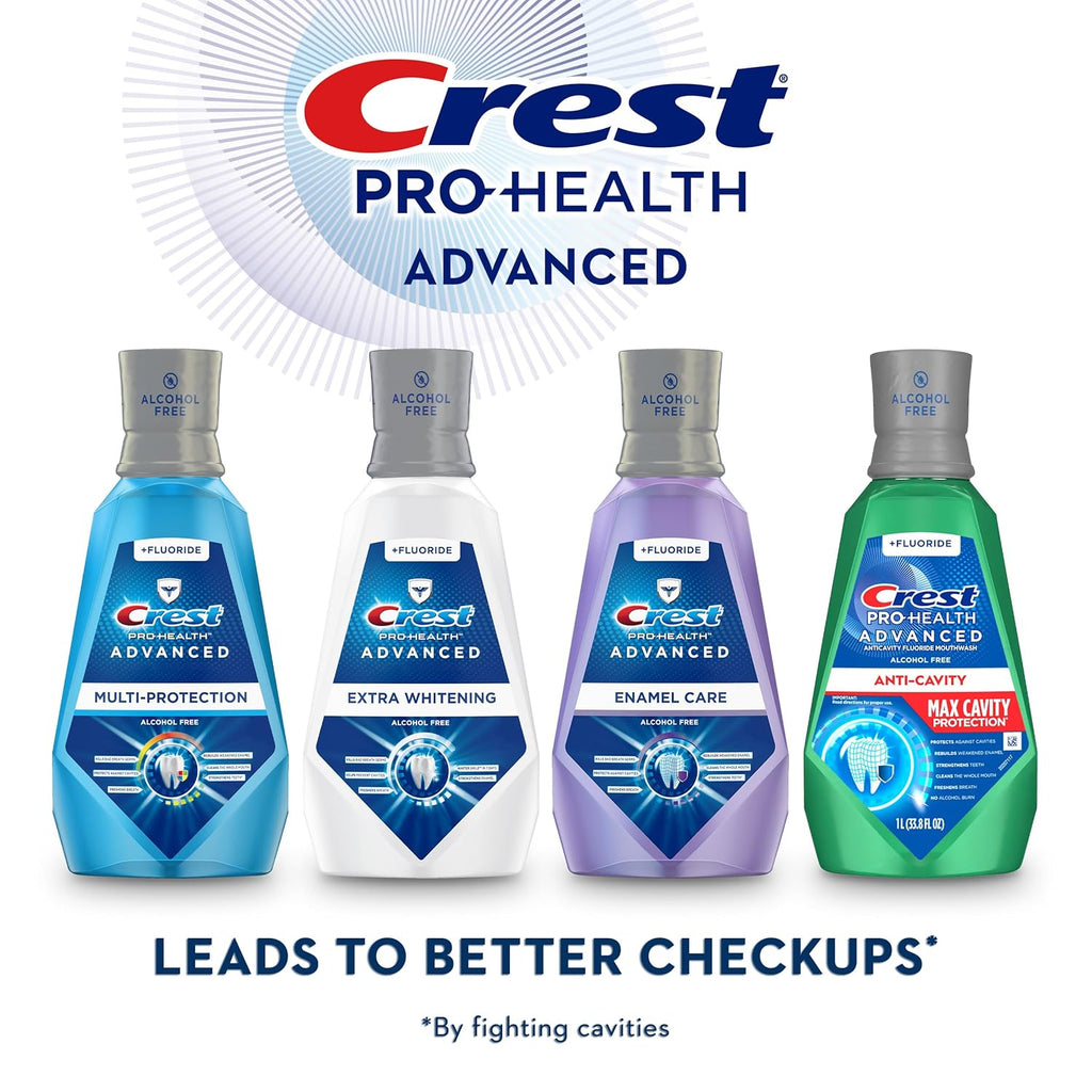 Crest Pro-Health Advanced Maximum Cavity Protection Mouthwash - Mild Mint - 2X1L