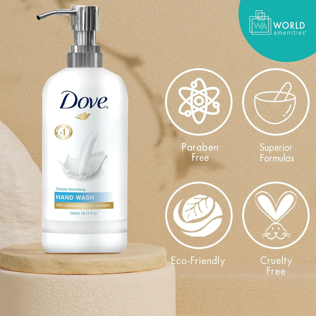 World Amenities Dove Hand Wash - Long Lasting Deep Moisturizer Hand Wash for Sensitive Skin