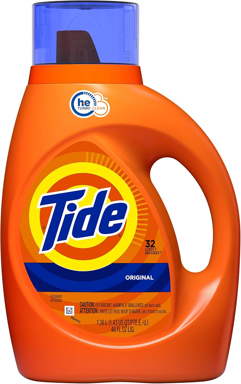 Tide Liquid Laundry Detergent, Original Scent, 125 Fl Oz, 100 Loads, Boosted Clean Even in Cold Water with Concentrated Washing Soap
