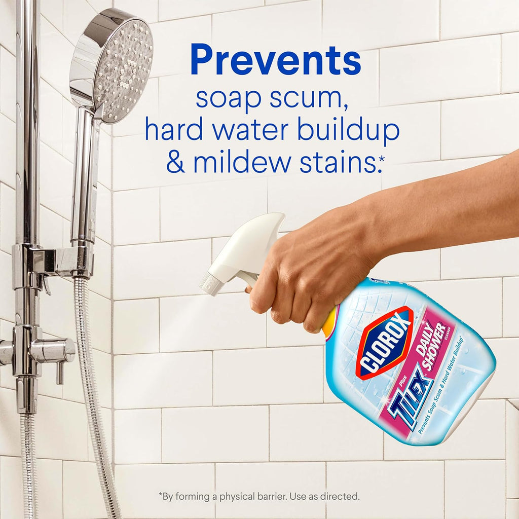 plus Tilex Daily Shower Cleaner, 32 Fluid Ounce Spray Bottle, Pack of 3