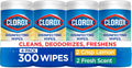 Disinfecting Wipes Variety Pack, Bleach-Free, Kills 99.9% of Germs and Viruses Including COVID-19, 75 Count, Pack of 4
