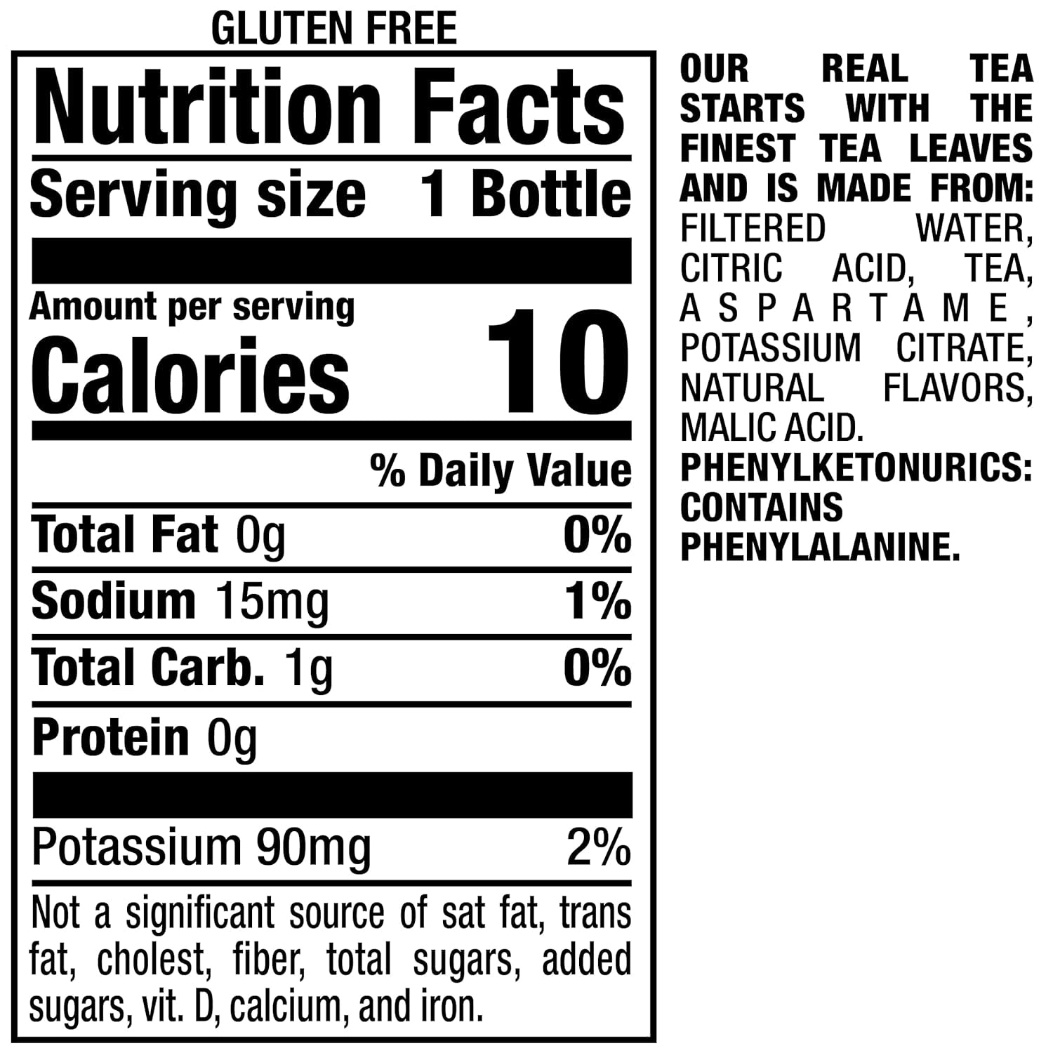 Snapple Zero Sugar Peach Tea, 16 Fl Oz Recycled Plastic Bottle (Pack of 12)