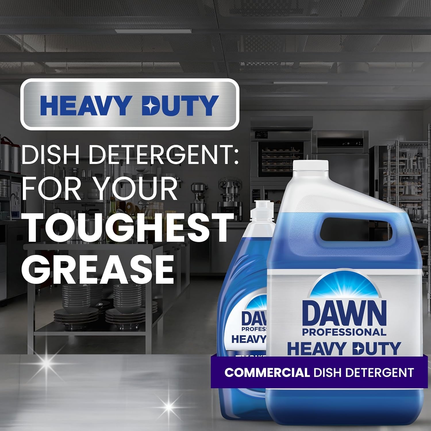 Dawn PRO Heavy Duty Manual Pot and Pan Detergent, Dish Soap Liquid for Dishwashing by Hand, Bulk Concentrate for Commercial Use, 1 Gal (Case of 2)