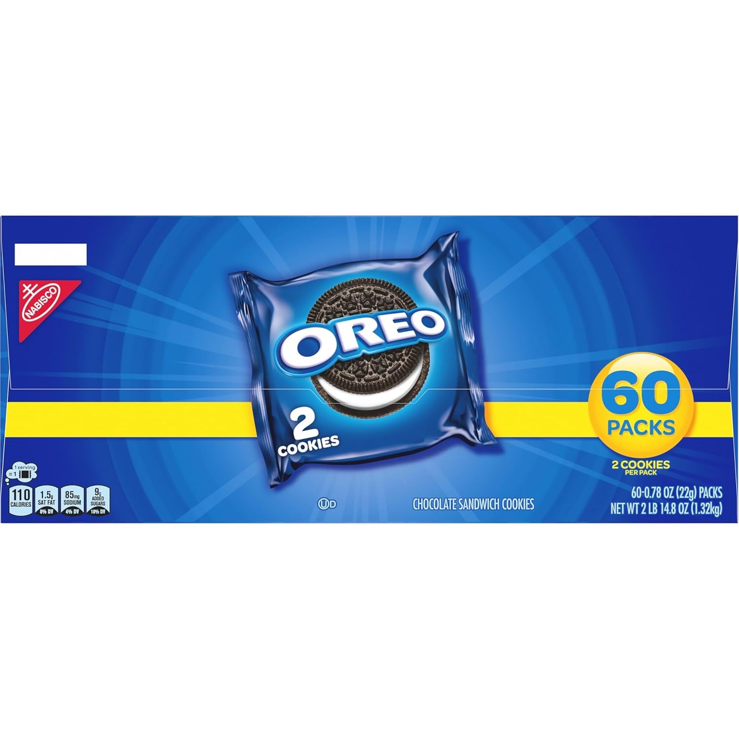 Chocolate Sandwich Cookies, 60 Snack Packs (2 Cookies per Pack)