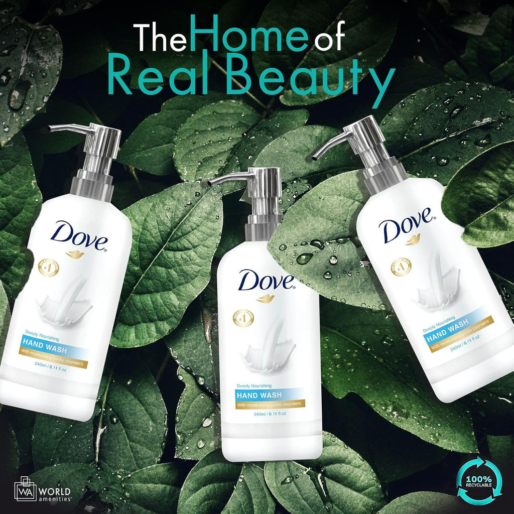 World Amenities Dove Hand Wash - Long Lasting Deep Moisturizer Hand Wash for Sensitive Skin