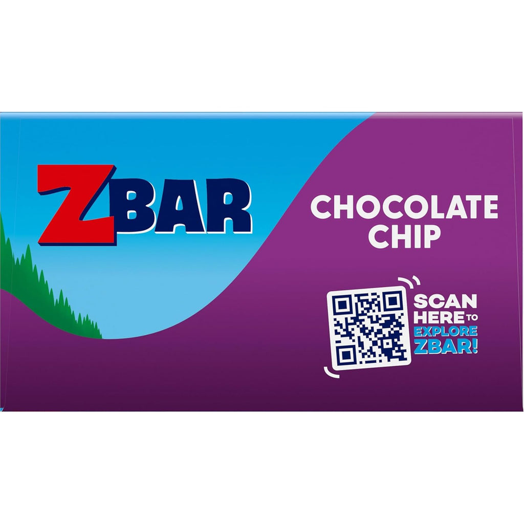 Zbar - Chocolate Chip - Soft-Baked Energy Snack Bars - Non-Gmo - 12G Whole Grains - USDA Organic Granola Bars - Snacks for Kids (18 Pack)