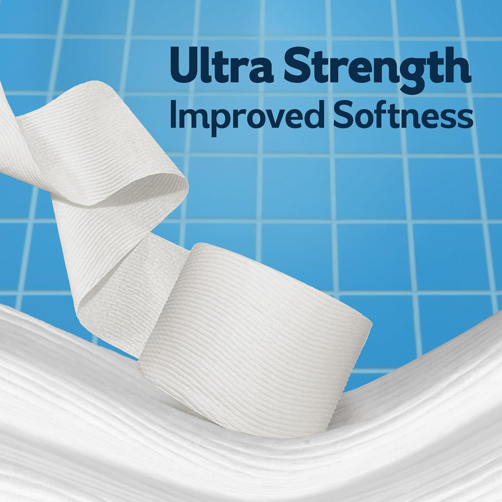 Cottonelle Ultra Clean Toilet Paper with Active Cleaningripples Texture, Strong Bath Tissue, 32 Family Mega Rolls = 176 Regular Rolls (8 Packs of 4)