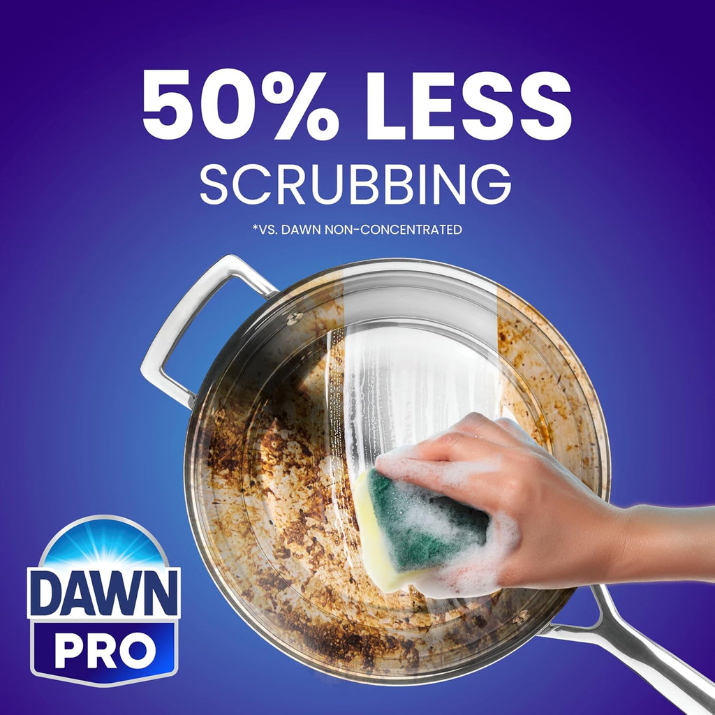 Dawn PRO Heavy Duty Manual Pot and Pan Detergent, Dish Soap Liquid for Dishwashing by Hand, Bulk Concentrate for Commercial Use, 1 Gal (Case of 2)