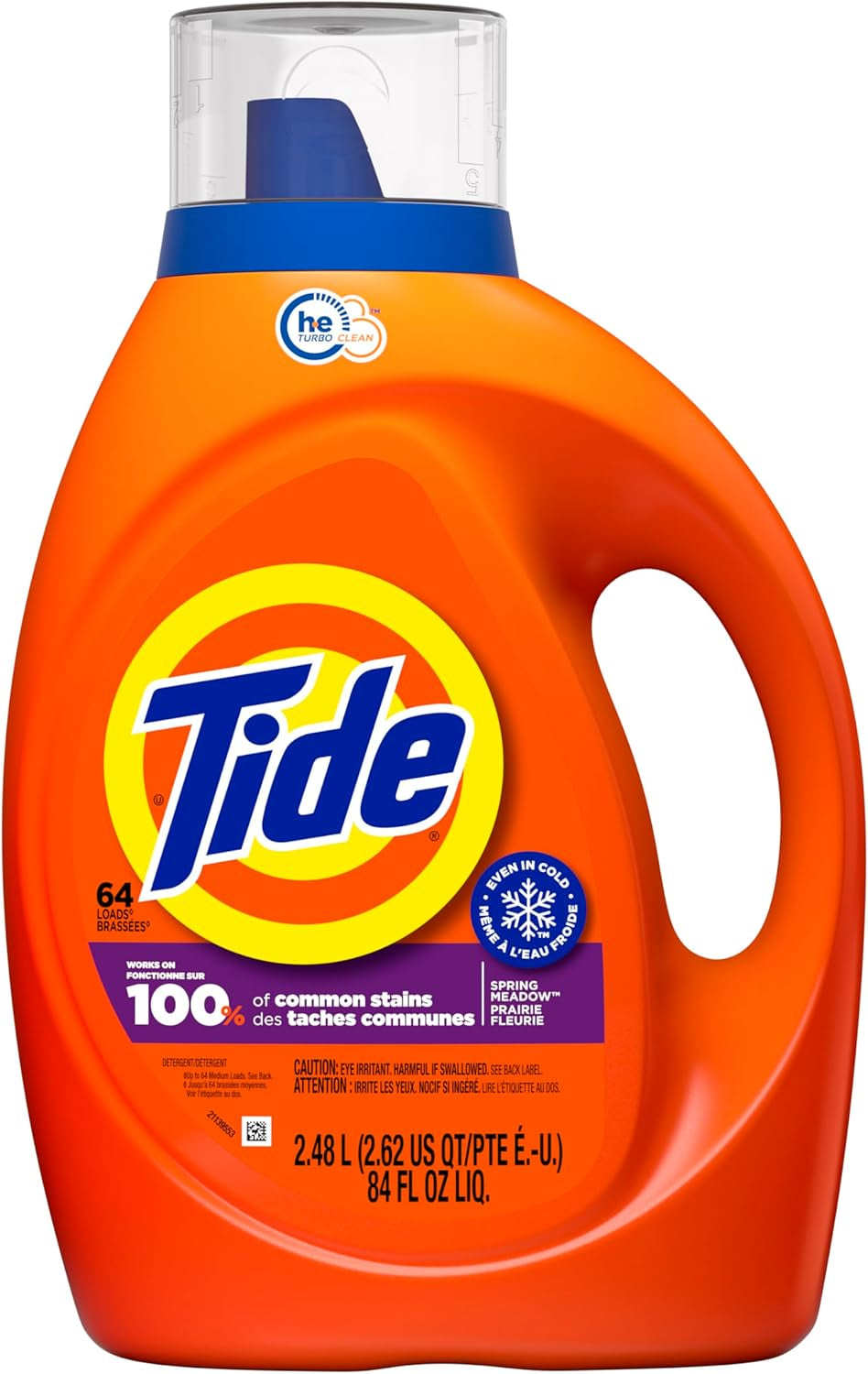 Tide Liquid Laundry Detergent, Original Scent, 125 Fl Oz, 100 Loads, Boosted Clean Even in Cold Water with Concentrated Washing Soap